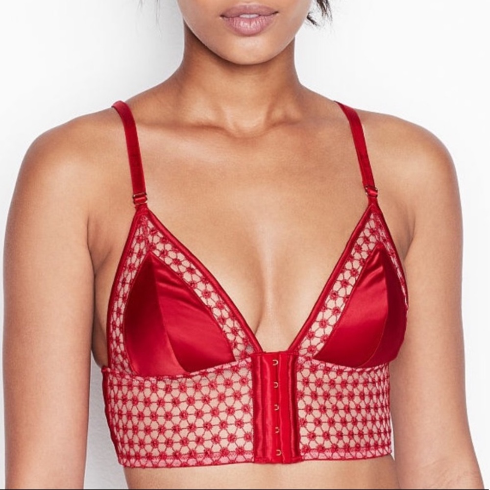 Victorias Secret red lace bralette